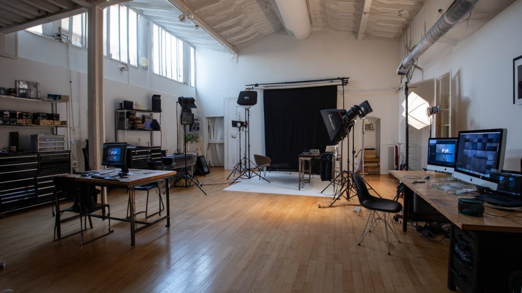 Plateau de Shootting photo et studio video de RoseMedia